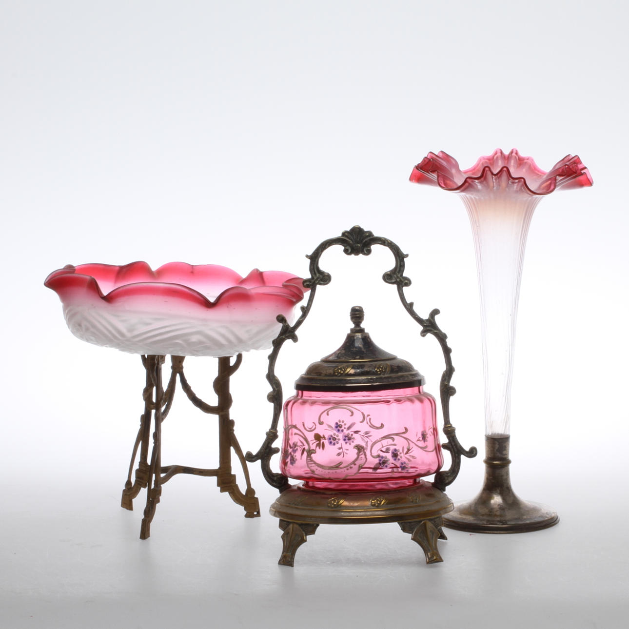 PARTI GLAS, 3 delar, 1800/1900-tal.