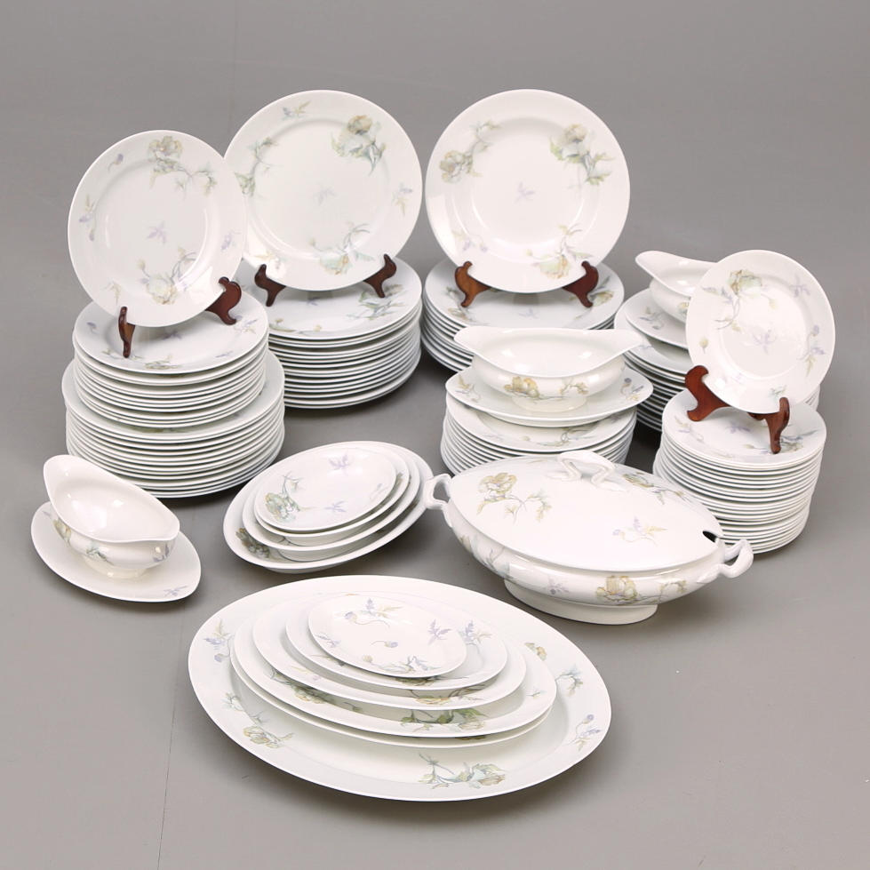 MATSERVIS, 114 delar, Rörstrand, tidigt 1900-tal.