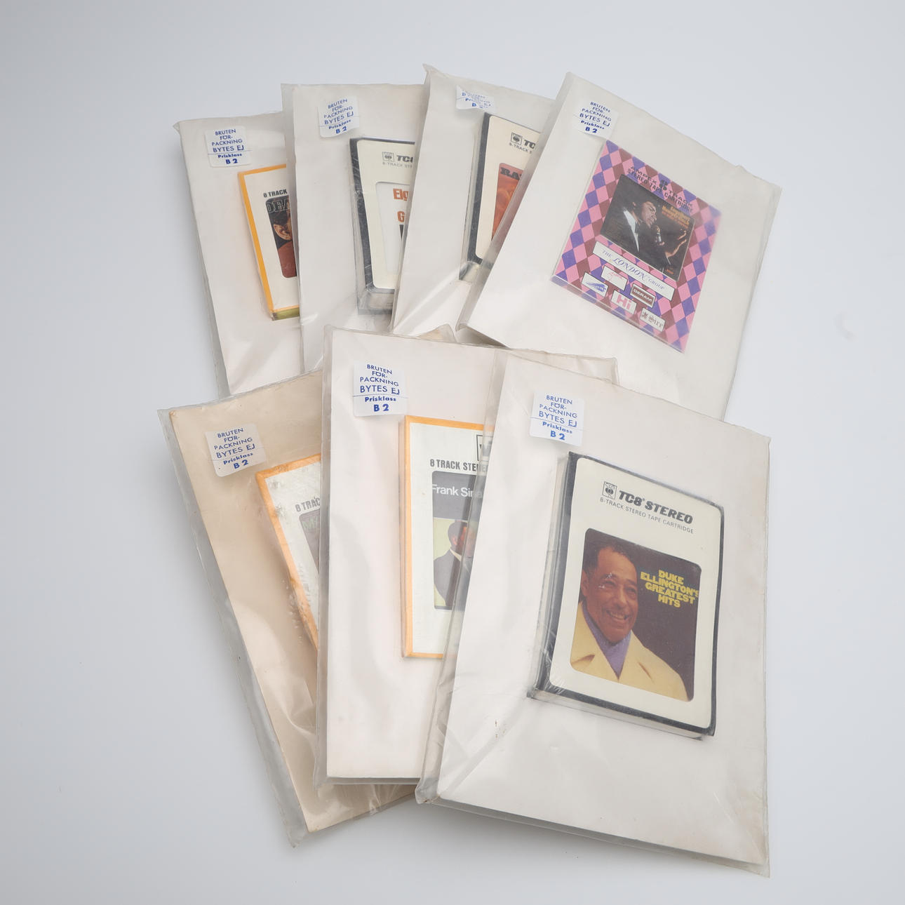 KASSETTEN 8 Stück, 8-Spur-Stereo-Kassette.
