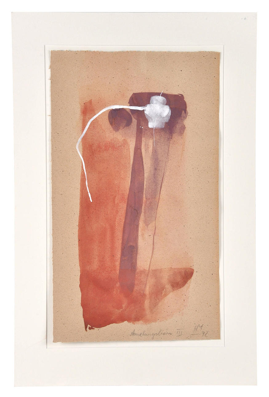 HELMUT MEISENBURG. Akvarell ”Amelungsborn III”. Signerad och daterad.