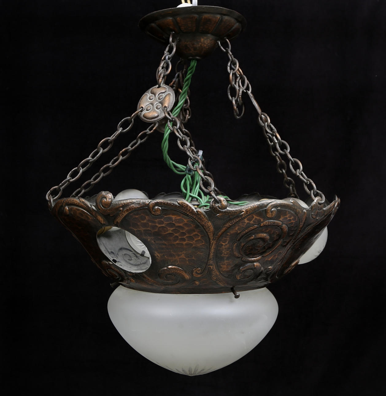 TAKARMATUR, koppar och glas. Jugend, 1900-talets första kvartal.