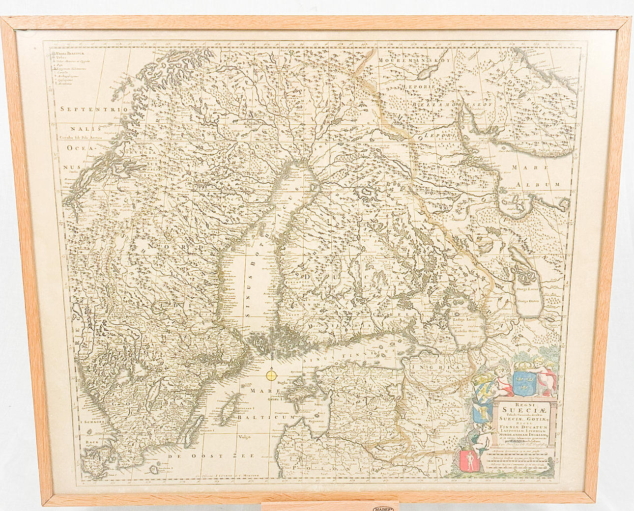 MAPA ESCANDINAVIA, Regni Sueciá.