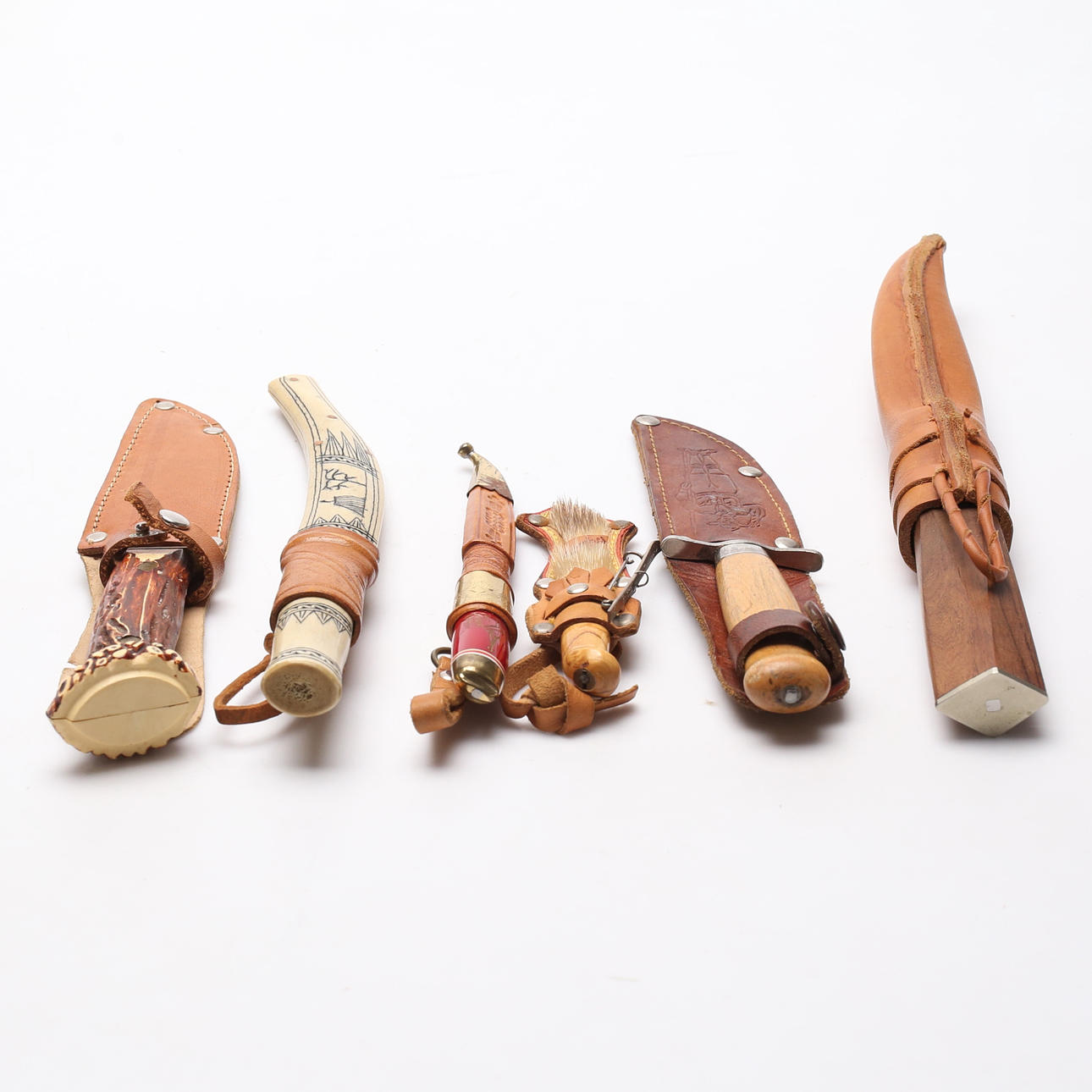 KNIVAR, 6 st, bland annat sameknivar.