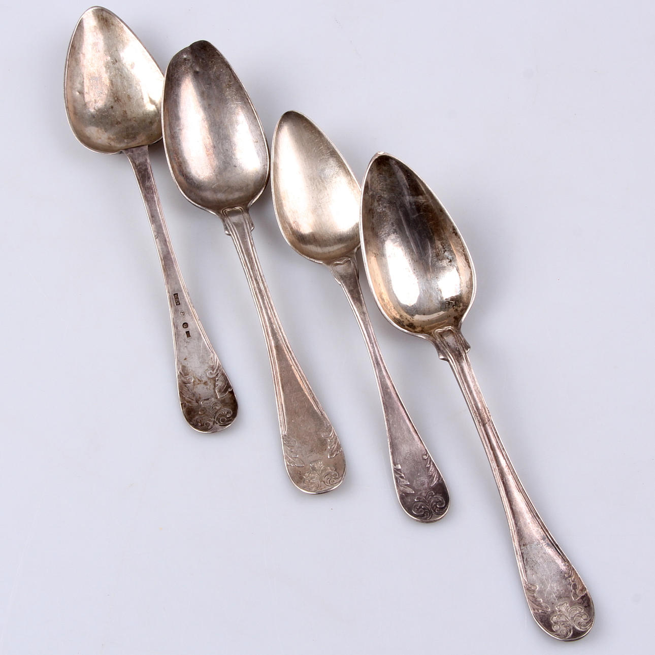 SKEDAR, 4 st. Silver, 1800-tal.