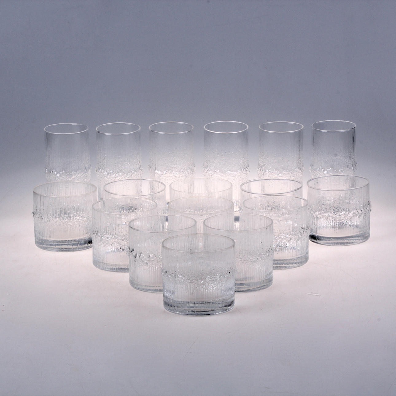 GLAS, 17 st. "Niva", Tapio Wirkkala, Iittala.
