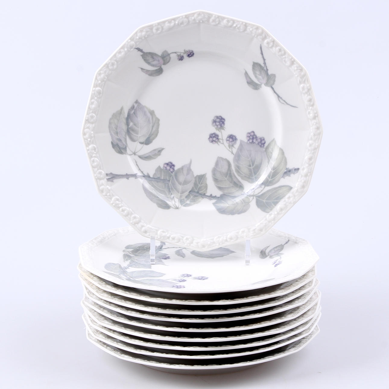 TALLRIKAR, 10 st. Porslin, Maria Björnbär, Rosenthal.