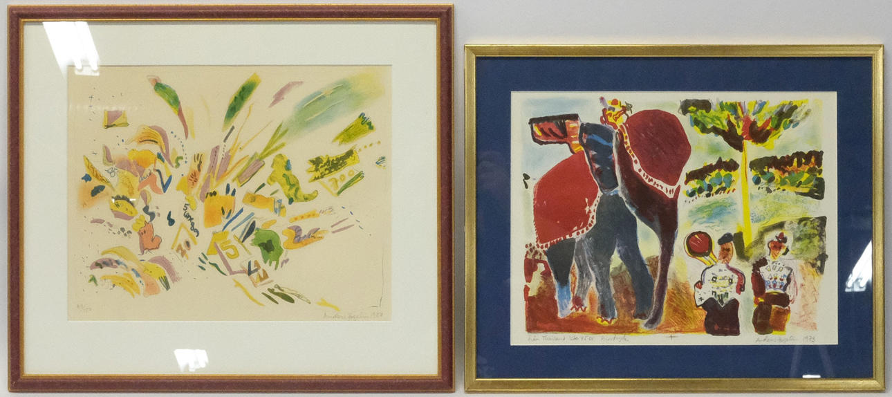 ANDERS FOGELIN. TO LITOGRAFIER.