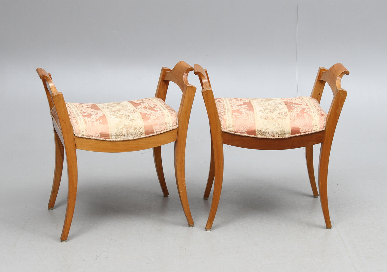 BANKETTER, 1 par, Karl Johan-stil, 1900-tal.