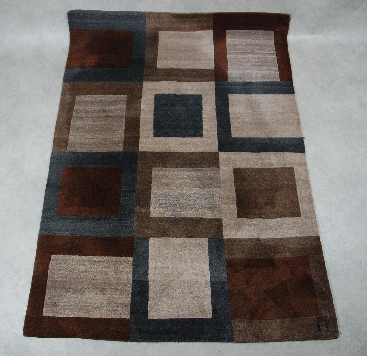 MATTA, flossa, " Big Square " signerad EF, 170 x 240 cm.