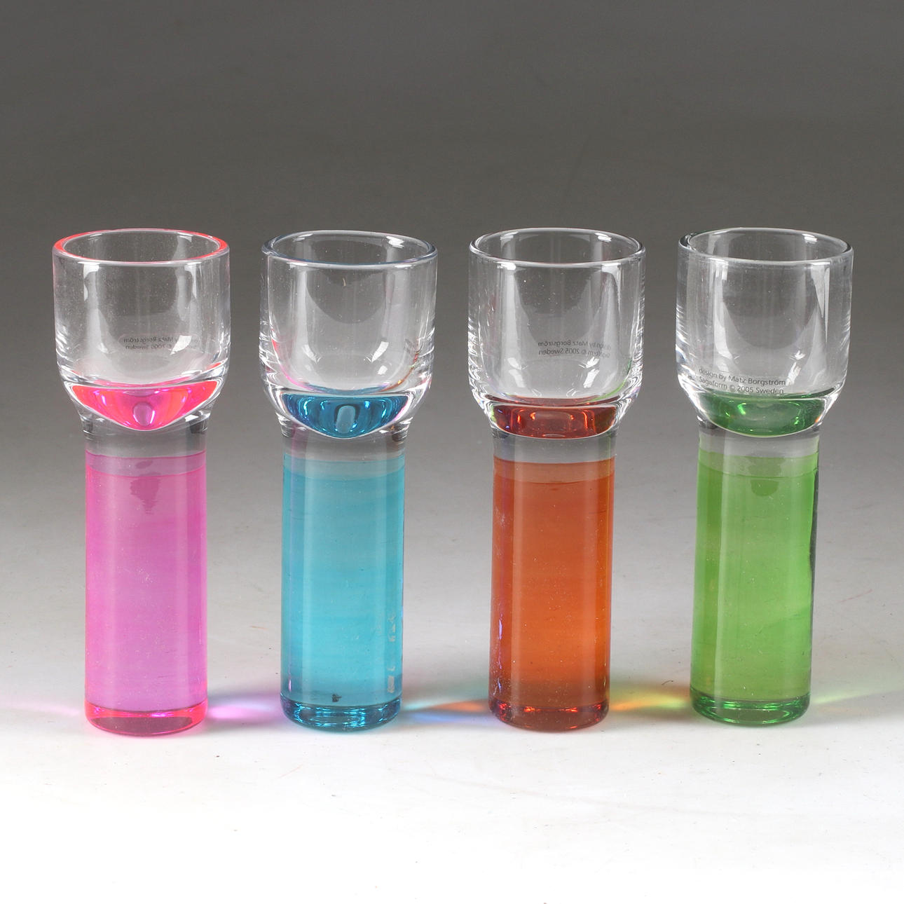 SNACK GLASS, 4 pcs. Matz Borgström, Sagaform, 2005.