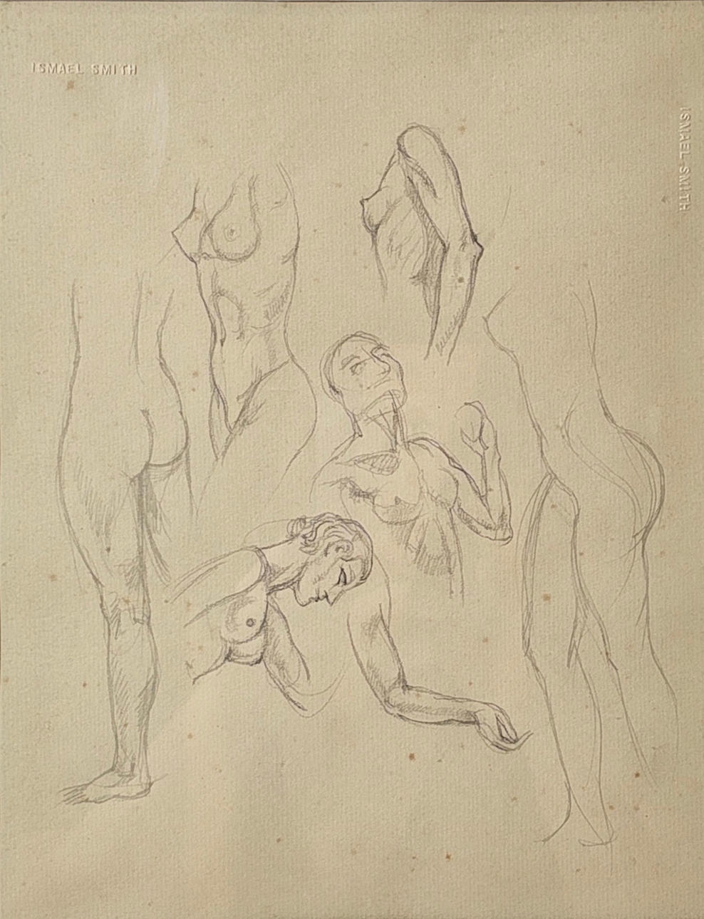 ISMAEL SMITH. ACADEMIA. DIBUJO SOBRE PAPEL.