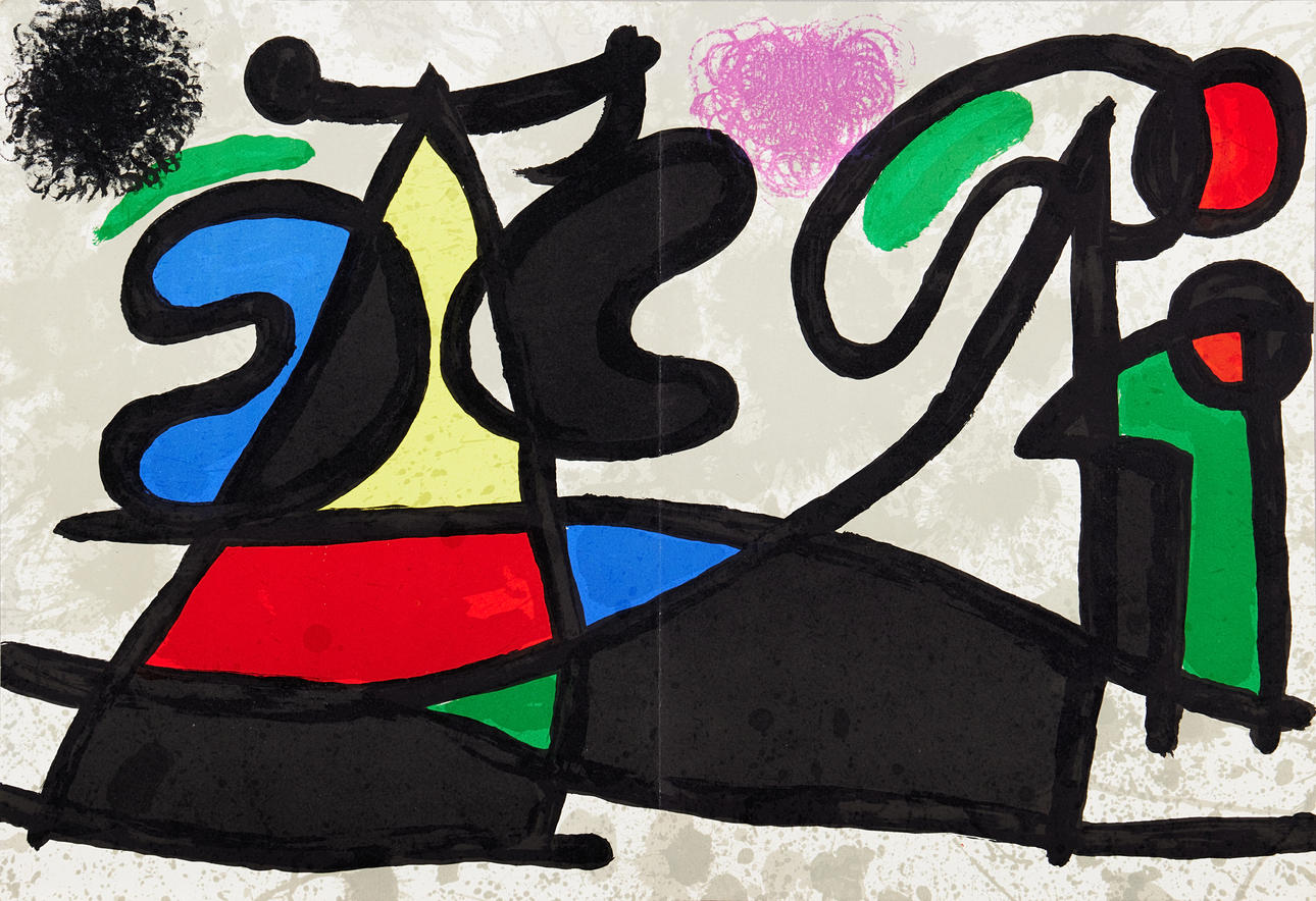 JOAN MIRÓ. SEGÚN. Composición, sin marcar, probablemente de DLM.