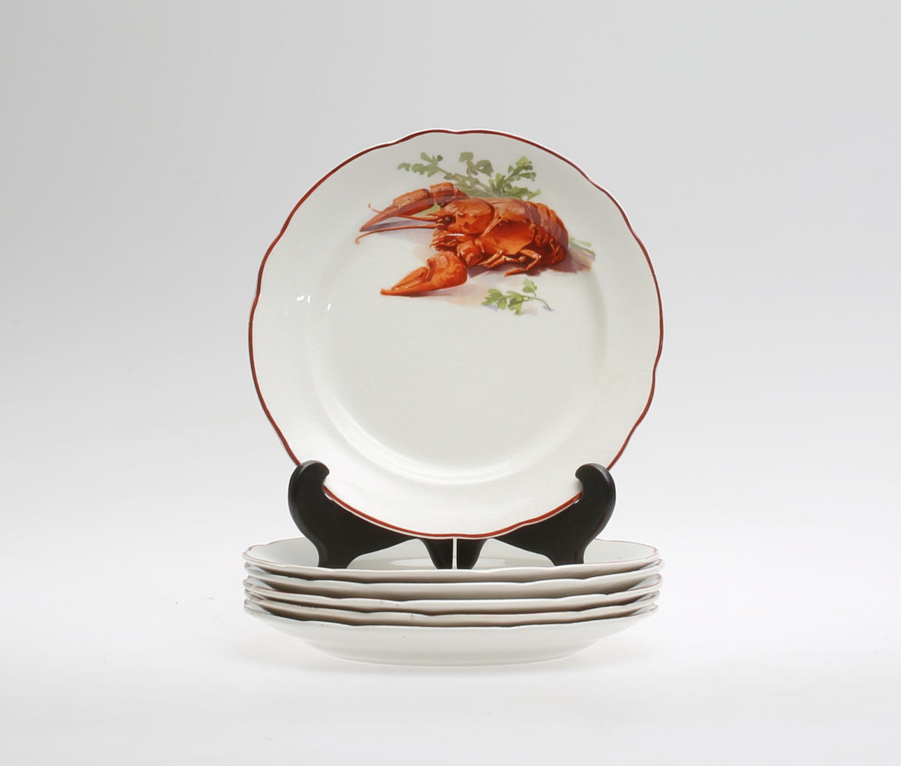 KRÄFTTALLRIKAR, 6 st, Gefle.