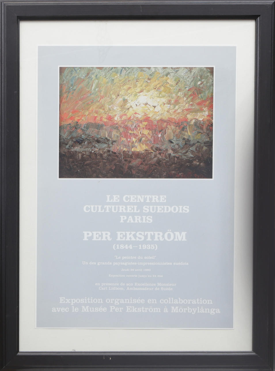 PER EKSTRÖM. POSTER, Paris, 1990.
