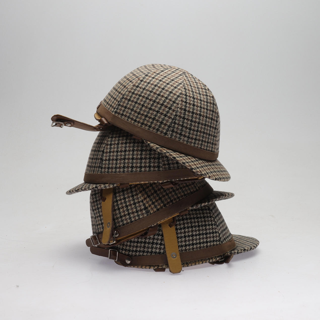CAR HELMETS, 4 pcs, Tretorn, 1960s.