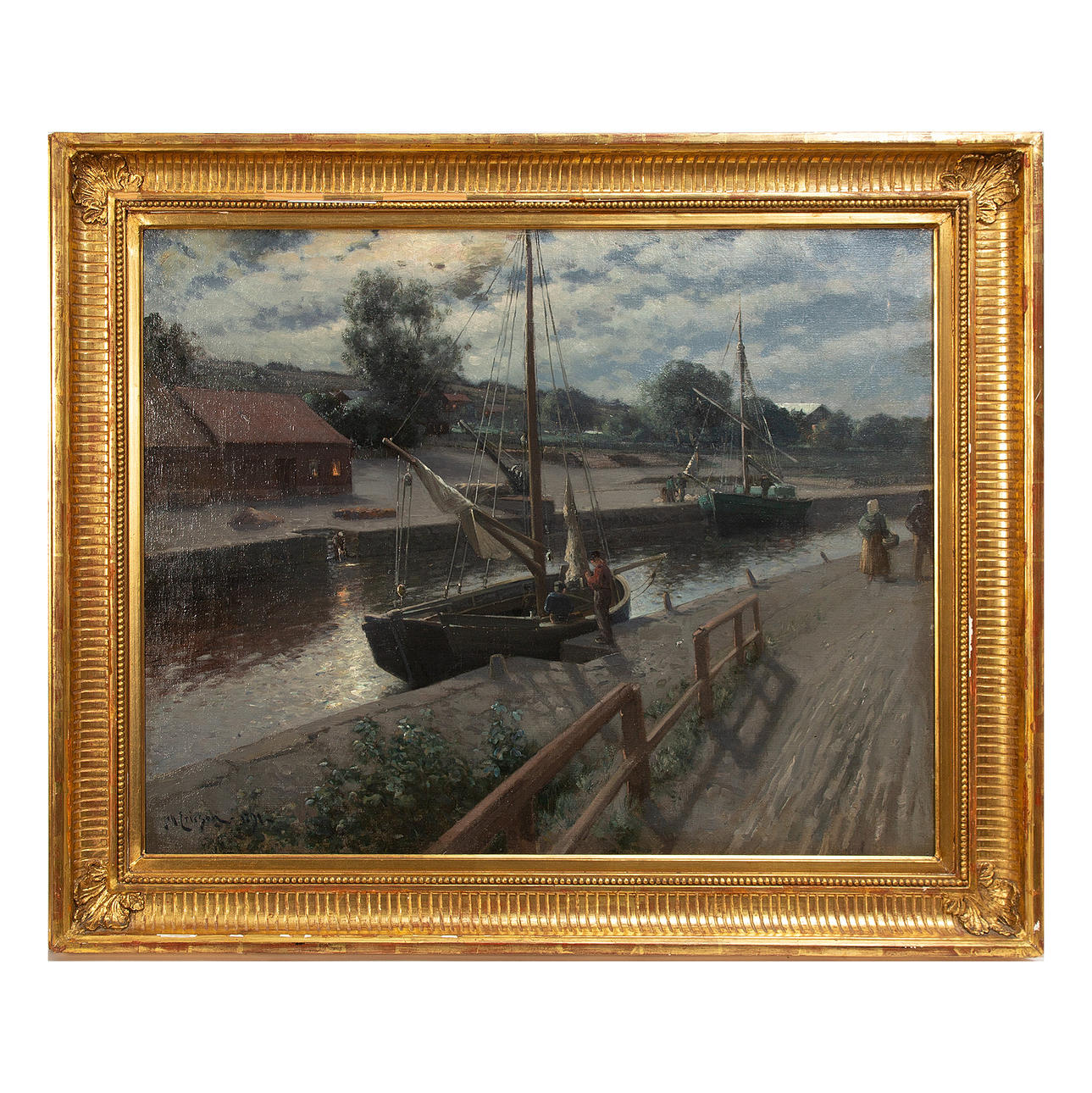 JOHAN ERICSON. Oil on canvas, signed and dated 1891.