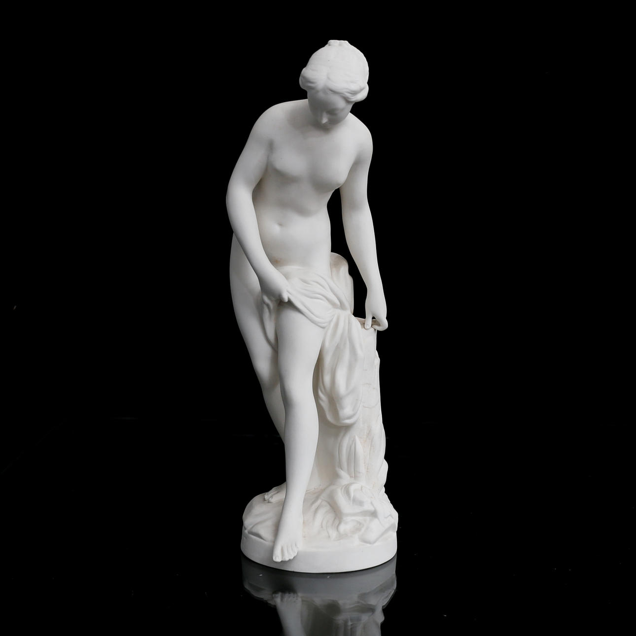 FIGUR, parian, efter Falconet, Gustafsberg, 18/1900-tal.