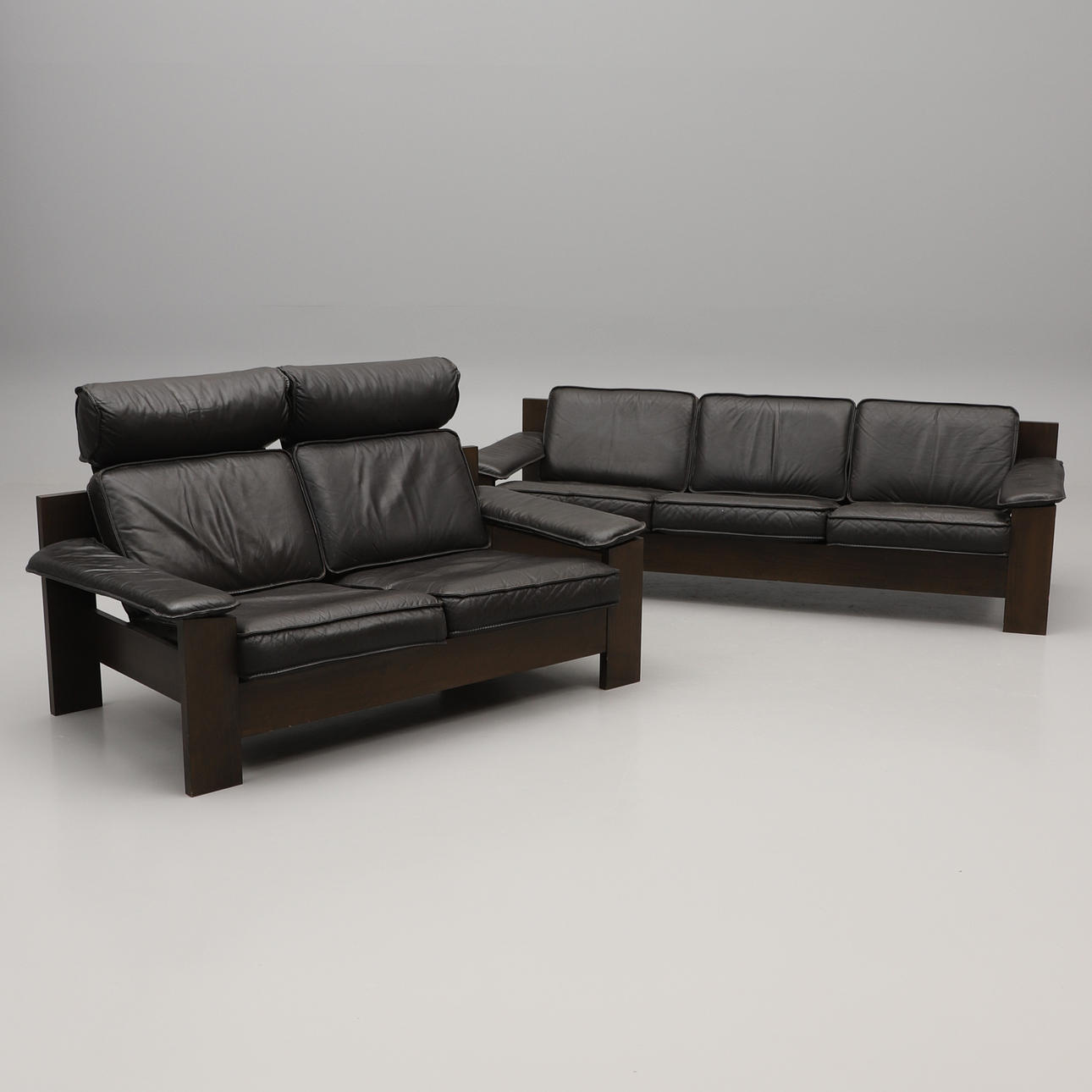 SOFAS, 2 Stück, Leolux 1960er/70er Jahre.