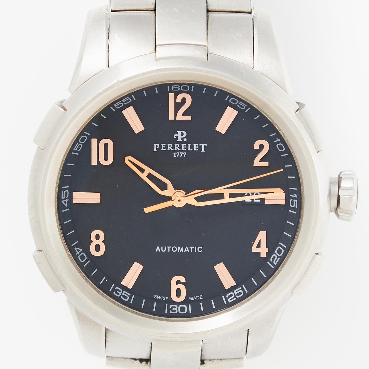 PERRELET, armbandsur, Class-T, stål, ca 2015.