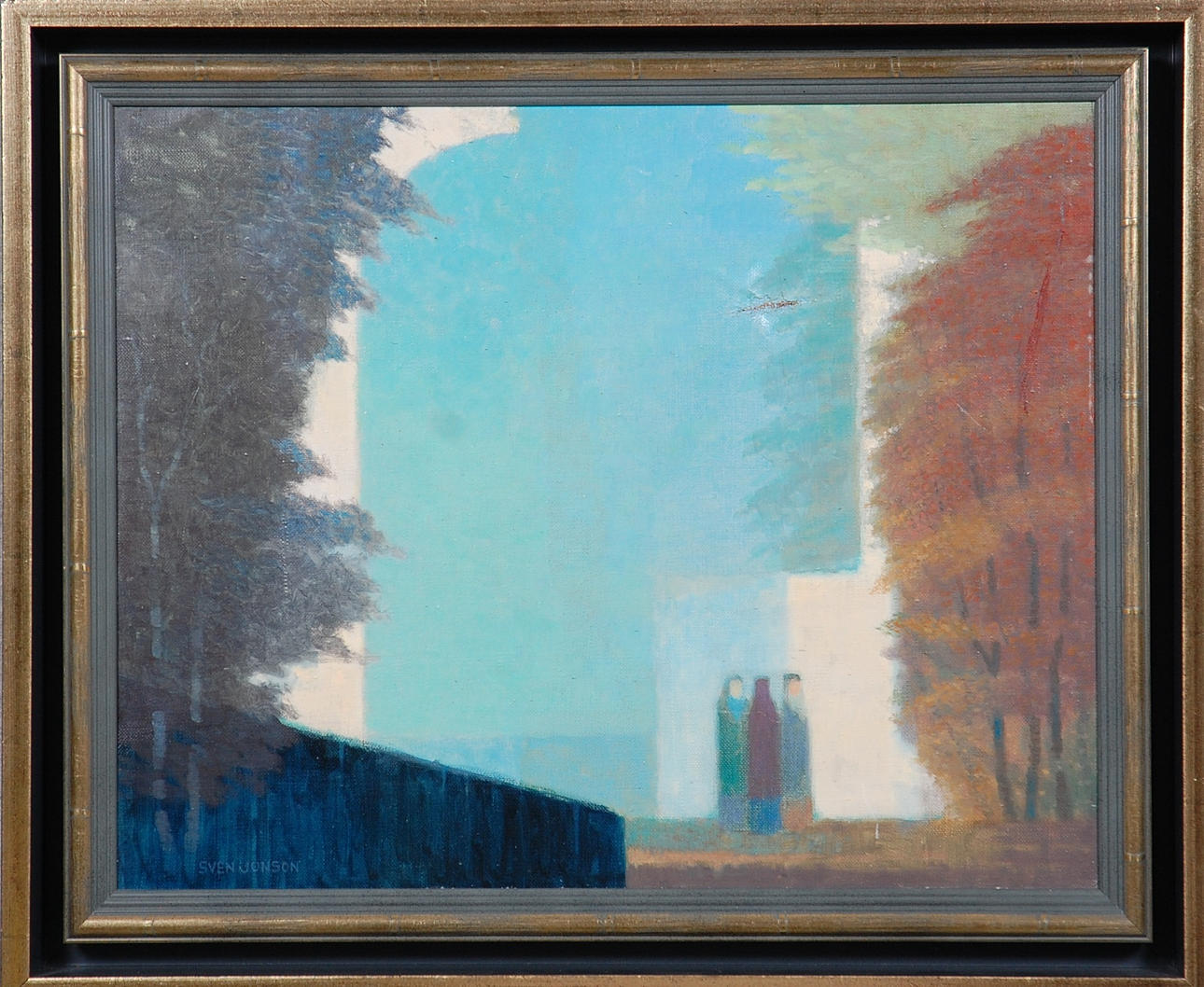 SVEN JONSON. 1902-1981, " Morgon " olja på duk, signerad.