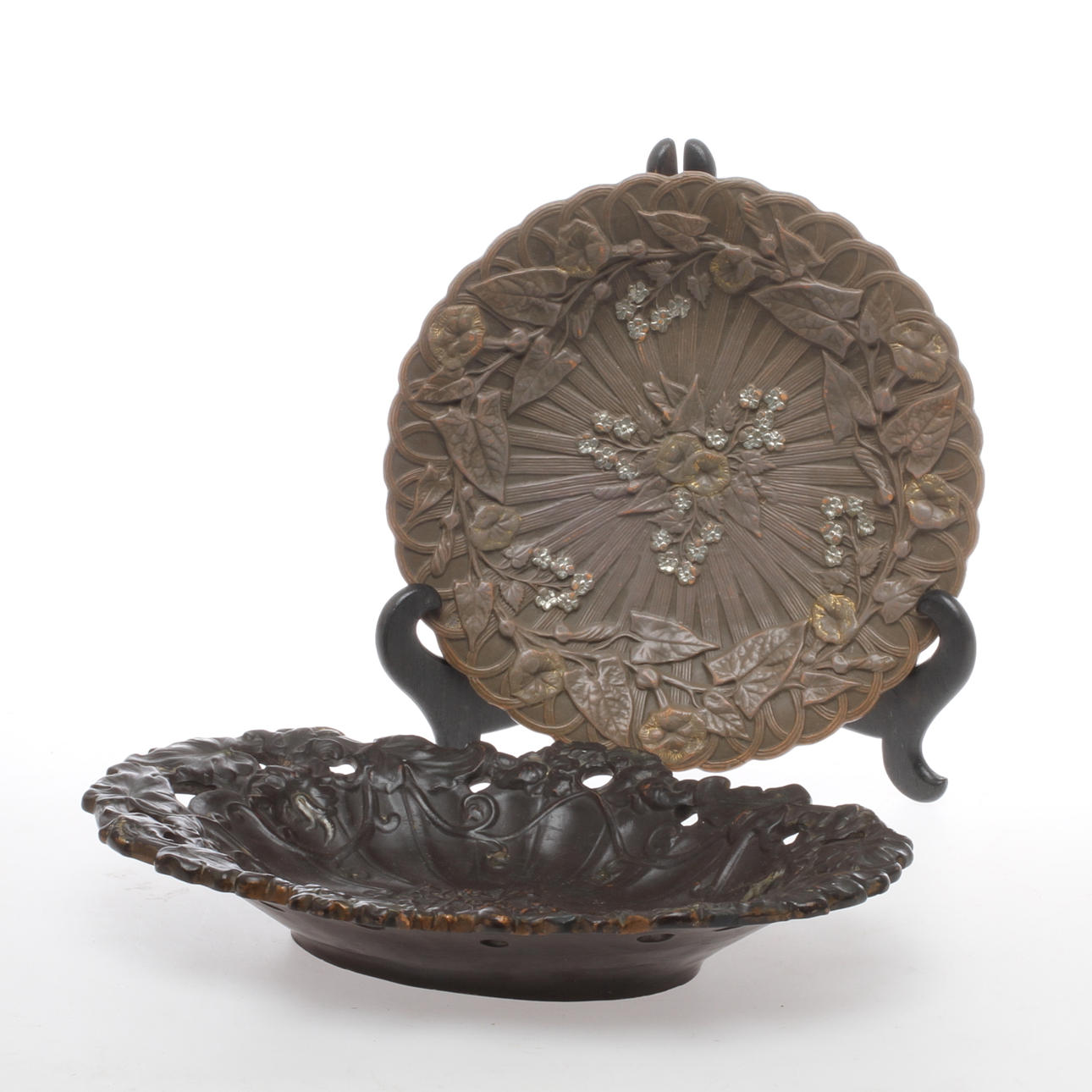 FAT 2 st, bemålad terracotta, troligen Uffrecht & Co Tyskland.