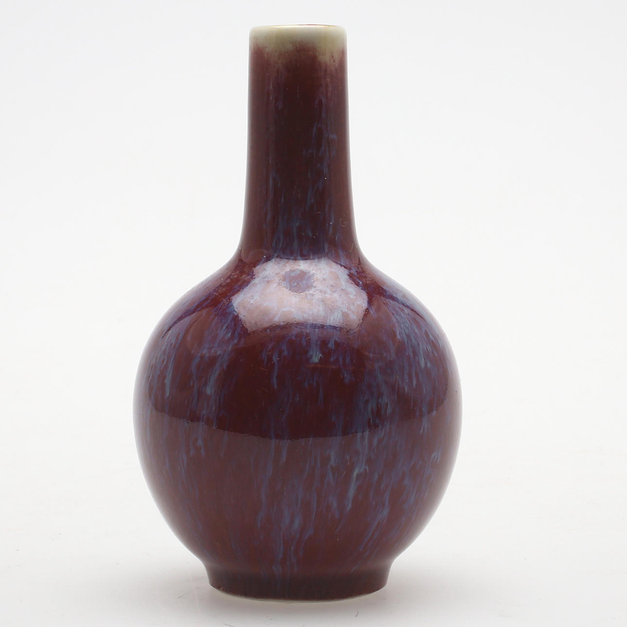 VAS, porslin, Kina, Sang-De-Boeuf-glasyr.