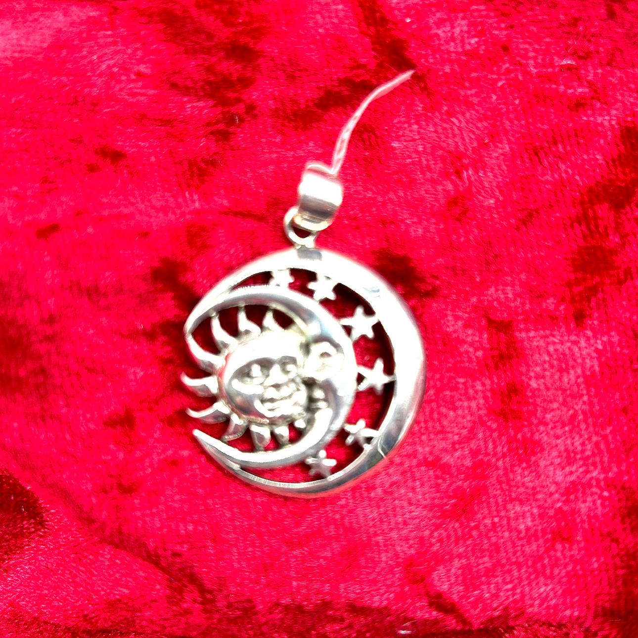 ANHÄNGER - SONNE, MOND UND STERNE - 925ER SILBER.