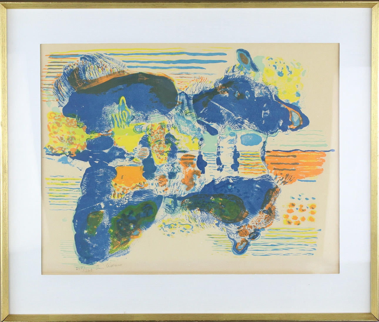 SVEN X:ET ERIXSON. Lithograph, 248/360, composition, signed.