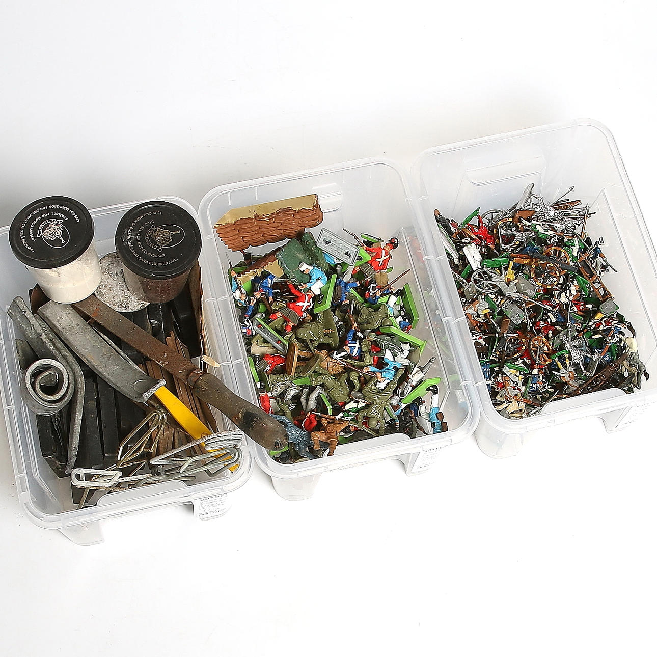 TENNSOLDATER, GJUTARFORMAR, PLASTSOLDATER, (Deetail) samt 1900-tal.