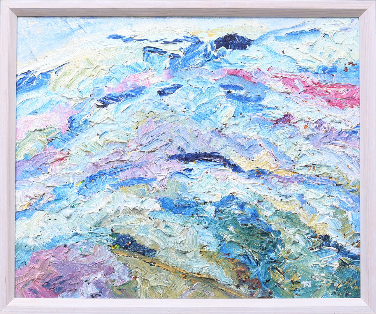 TORGNY NILSSON. Oil on canvas, composition, dated 1988.