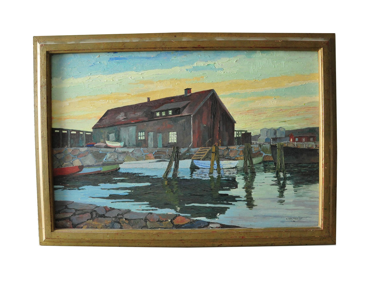 VERNER HOLMQUIST. Olja på pannå, sign o dat - 40.