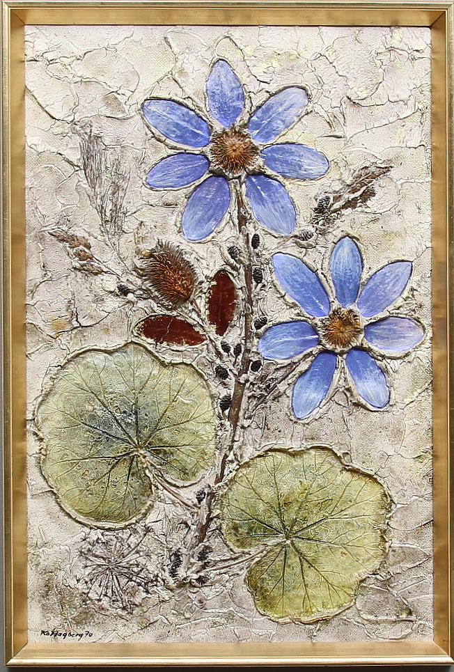 KARL ERIK HAGBERG. Collage, signerad.