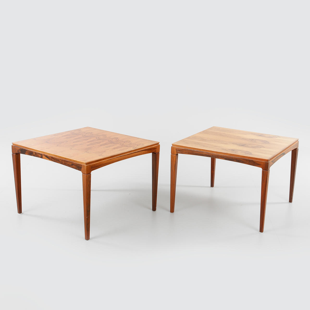 ERIK WÖRTZ. Coffee table / side table, a pair, "Överste", IKEA, 1960s.