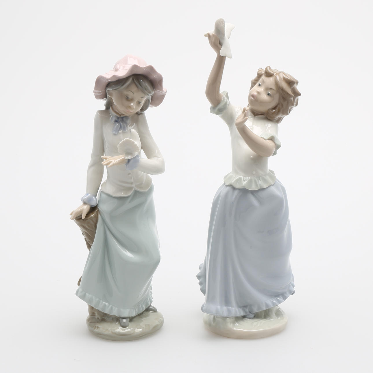 FIGURINER, 2 st, porslin, Nao, Lladro.