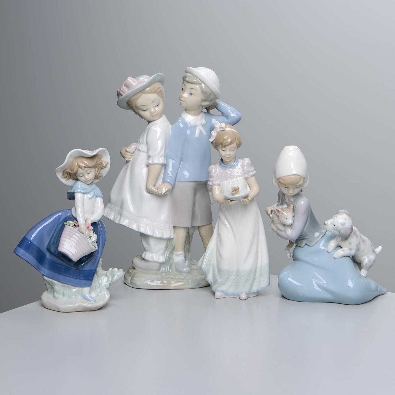 LLADRO, figurer, 4 stk, porcelæn, Spanien.