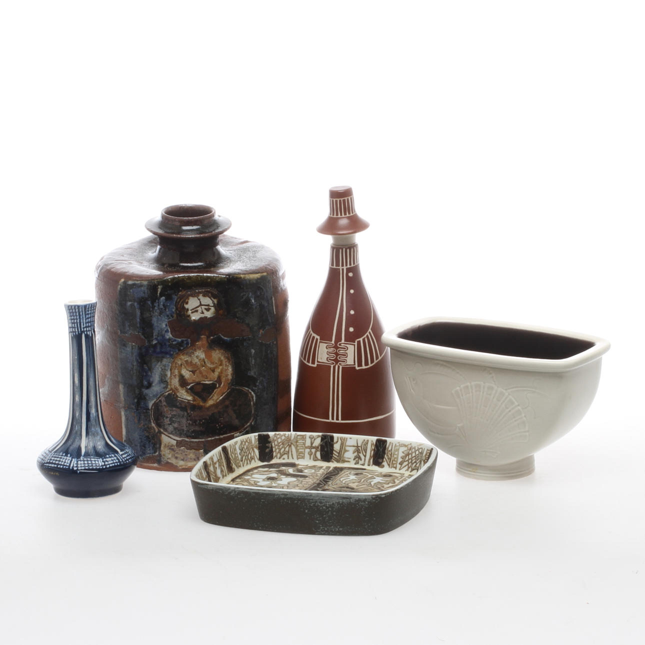 KERAMIK, 5 delar, bland annat Arabia och Royal Copenhagen.