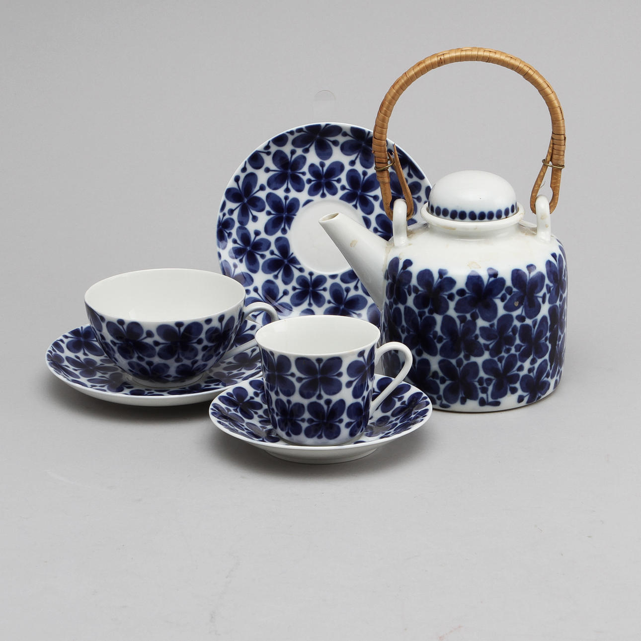 SERVISDELAR, 11 st, porslin, "Mon Amie", Rörstrand.