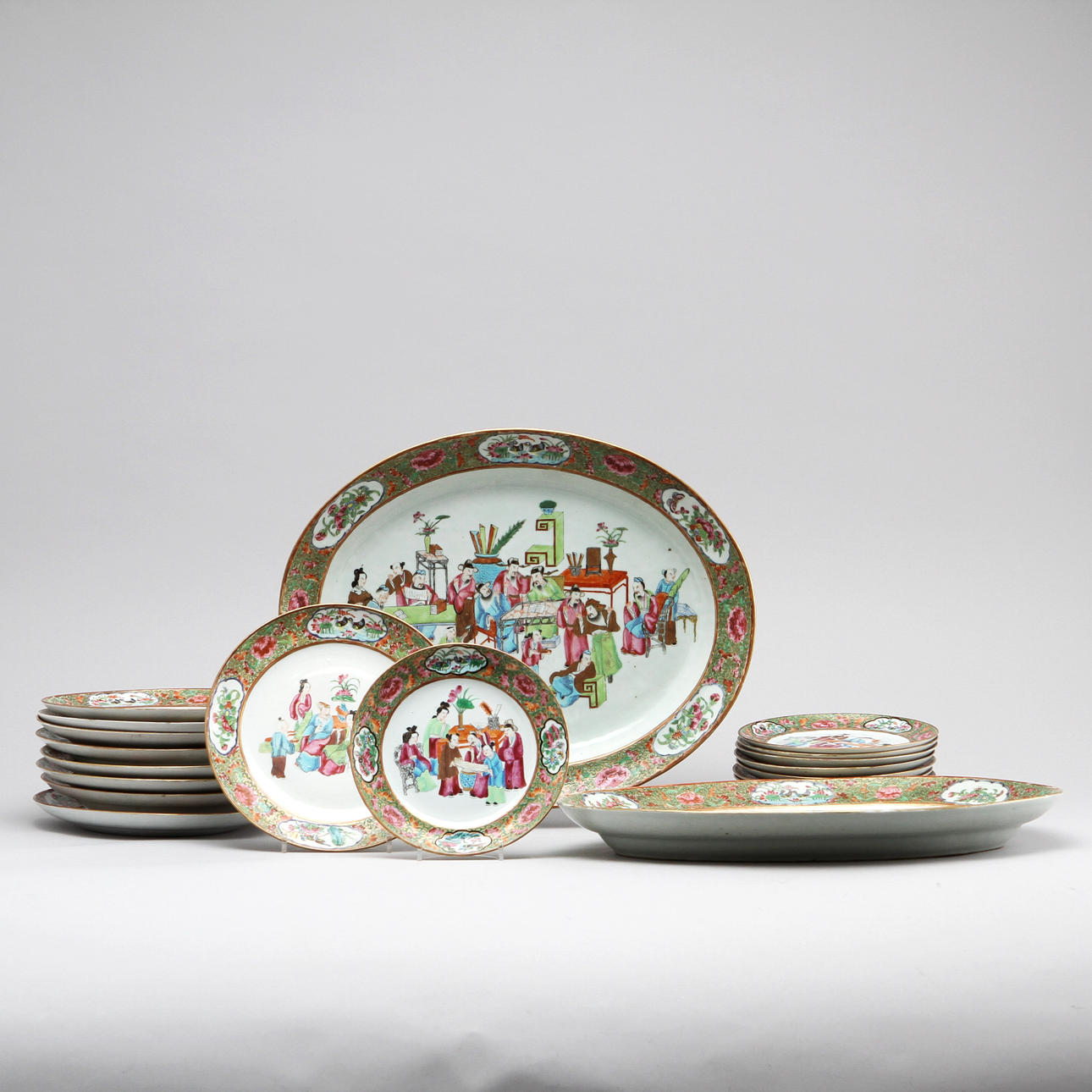 SERVISDELAR, 21 st, porslin, Kina, 1800-tal.