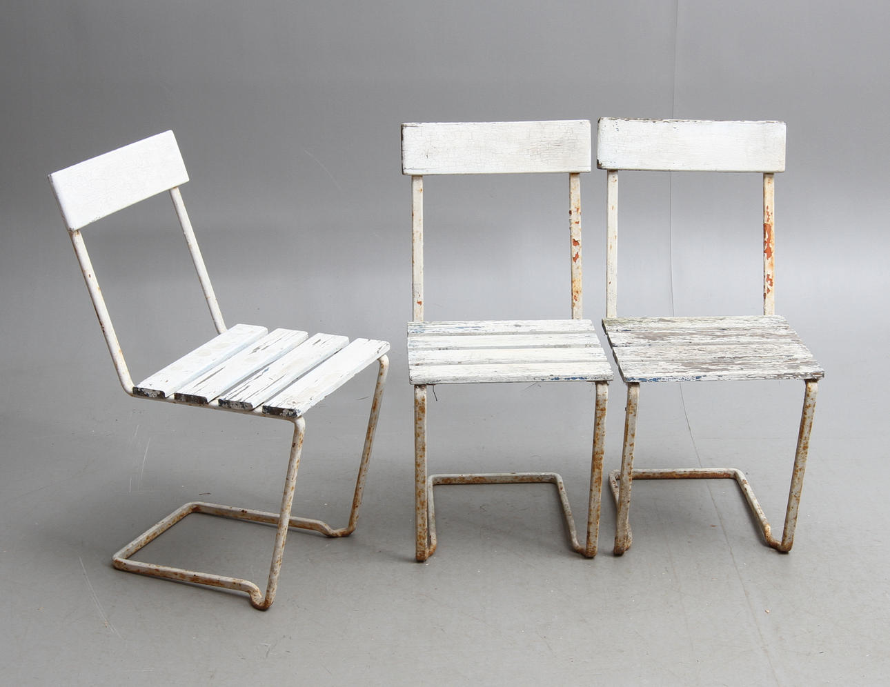 TRÄDGÅRDSTOLAR, 3 st, 1900-tal.