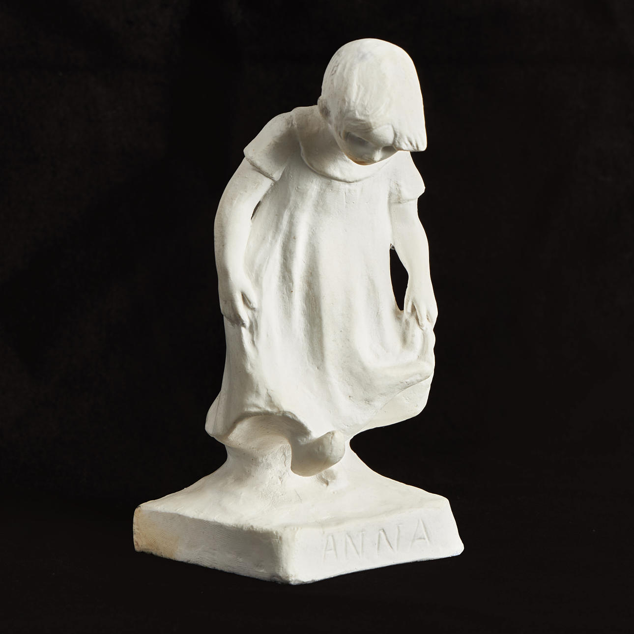 CARL ELDH. "Anna", sculpture, plaster, signed CJ Eldh.