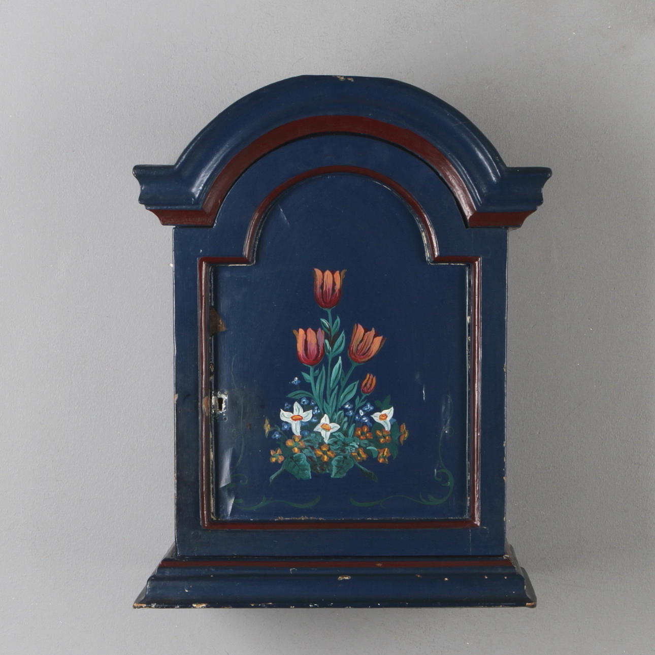 NYCKELSKÅP, allmoge, 1800-tal.