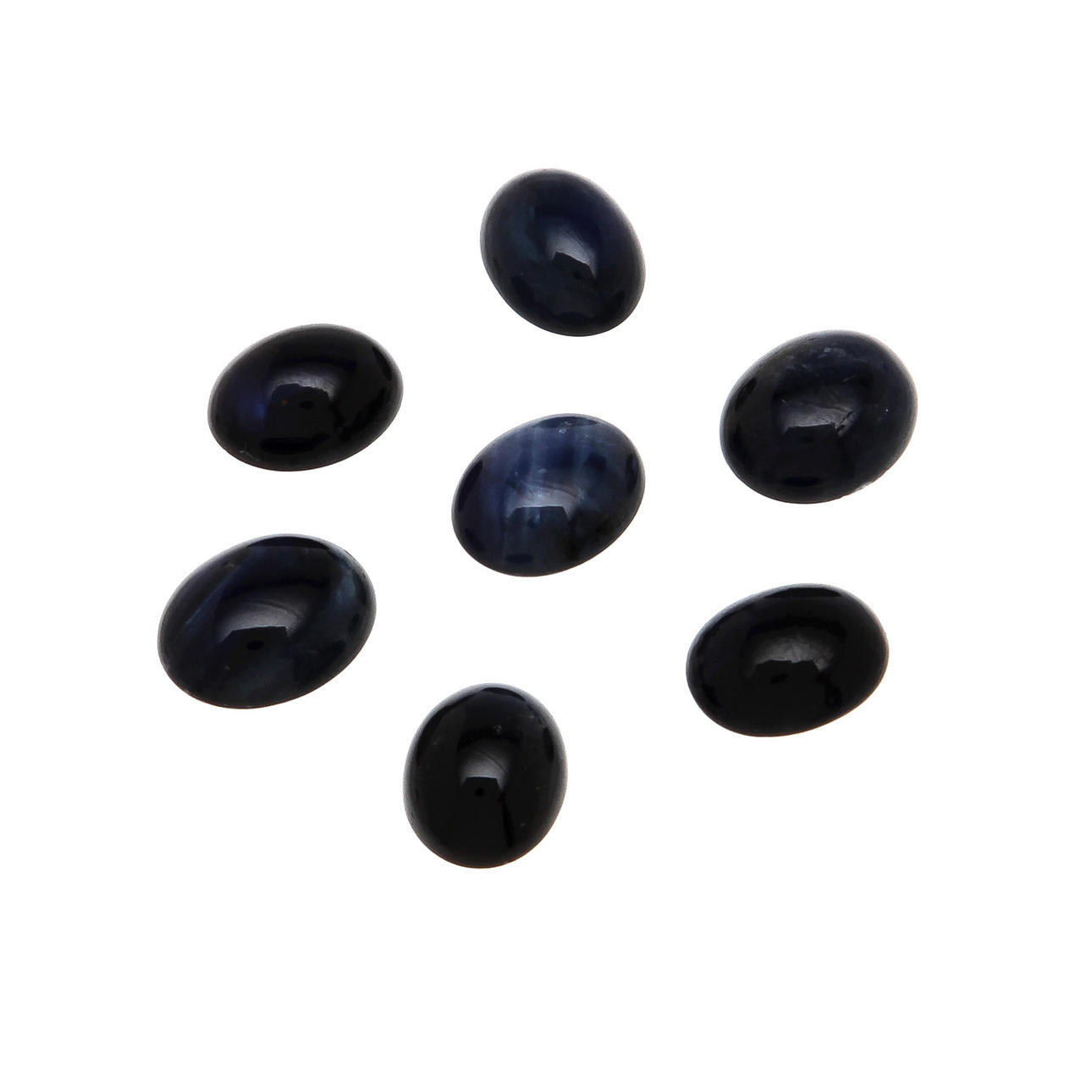 ÄDELSTENAR, 7 st, safirer, ca 21,0 ct.