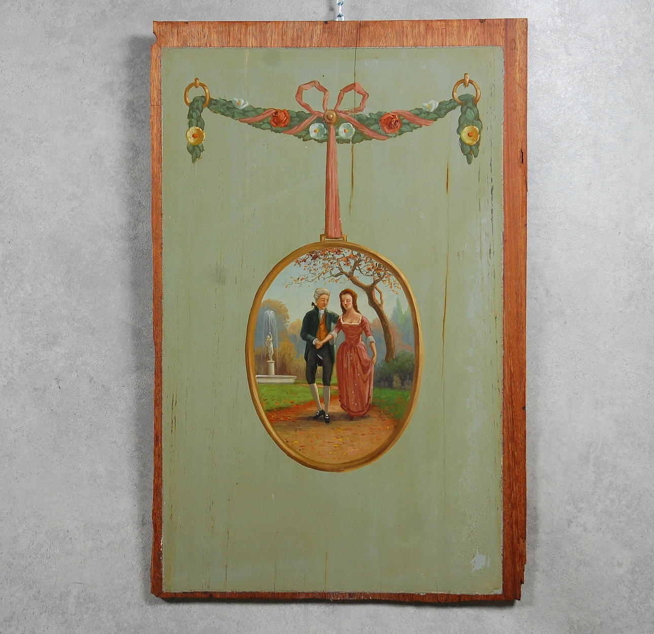 VÄGGPANEL, trä, 1800-tal.