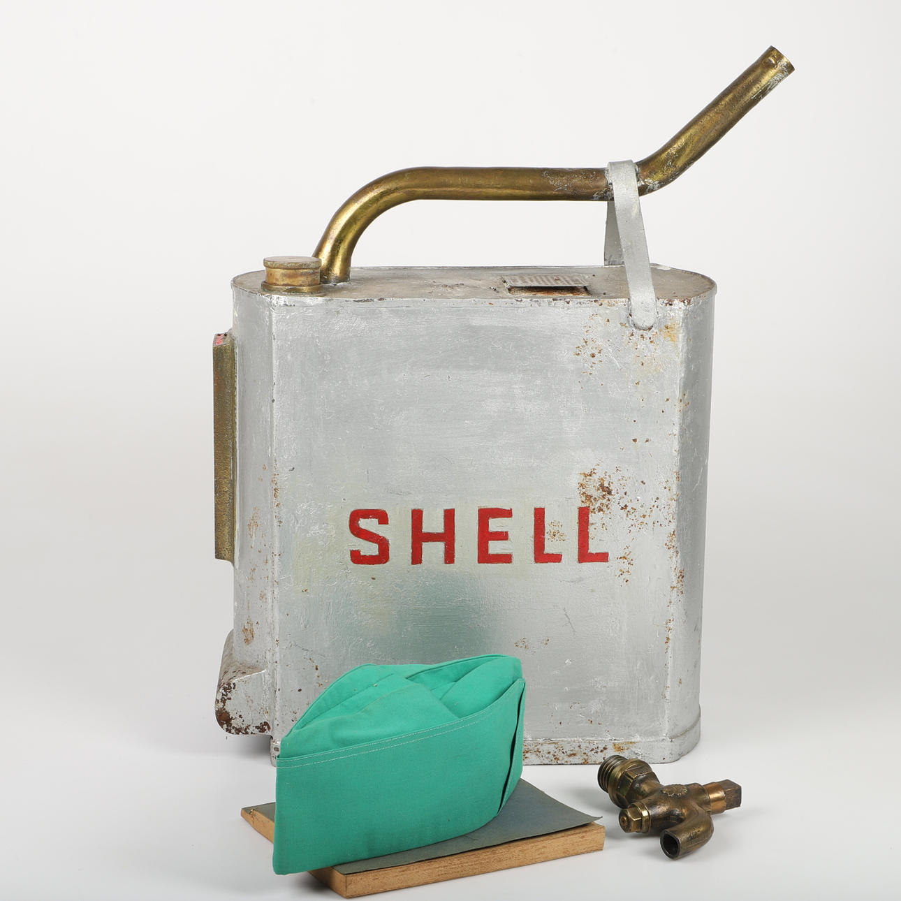 MÄTKANNAN "KLUCK"M. M, plåt/mässing m. m, 1900-tal.