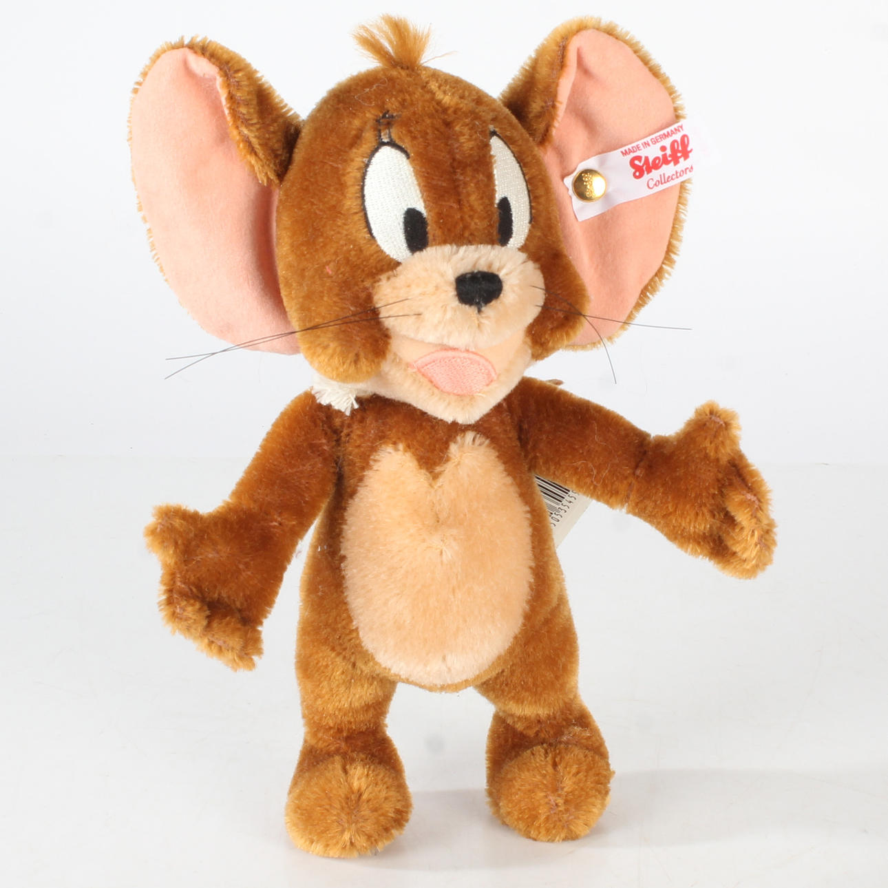 STEIFF 'JERRY' FROM TOM & JERRY, WITH BUTTON AND LABEL.