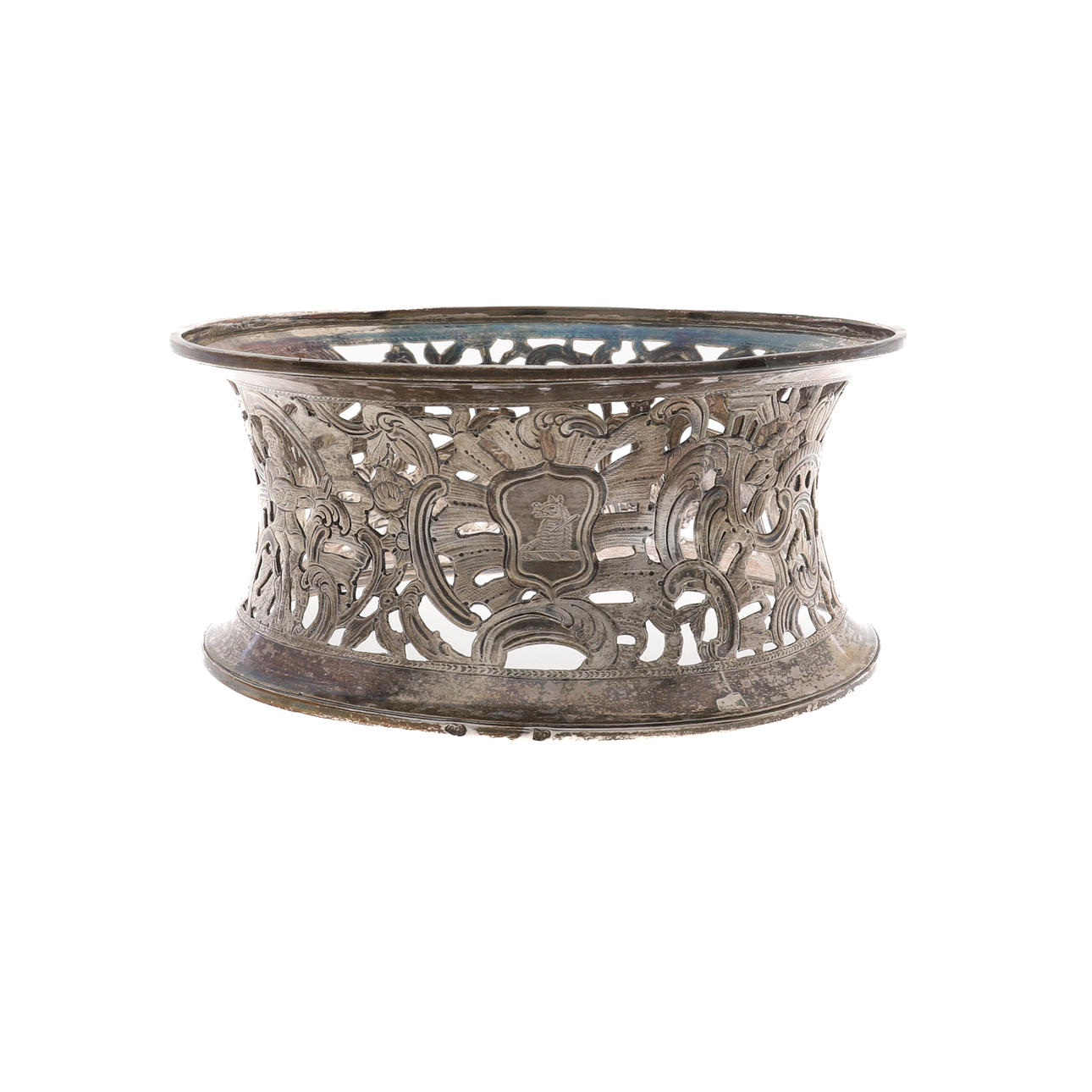 RING, GEORGE III, SILVER, IRLÄNDSK SILVER, OMKRING 1760/70.