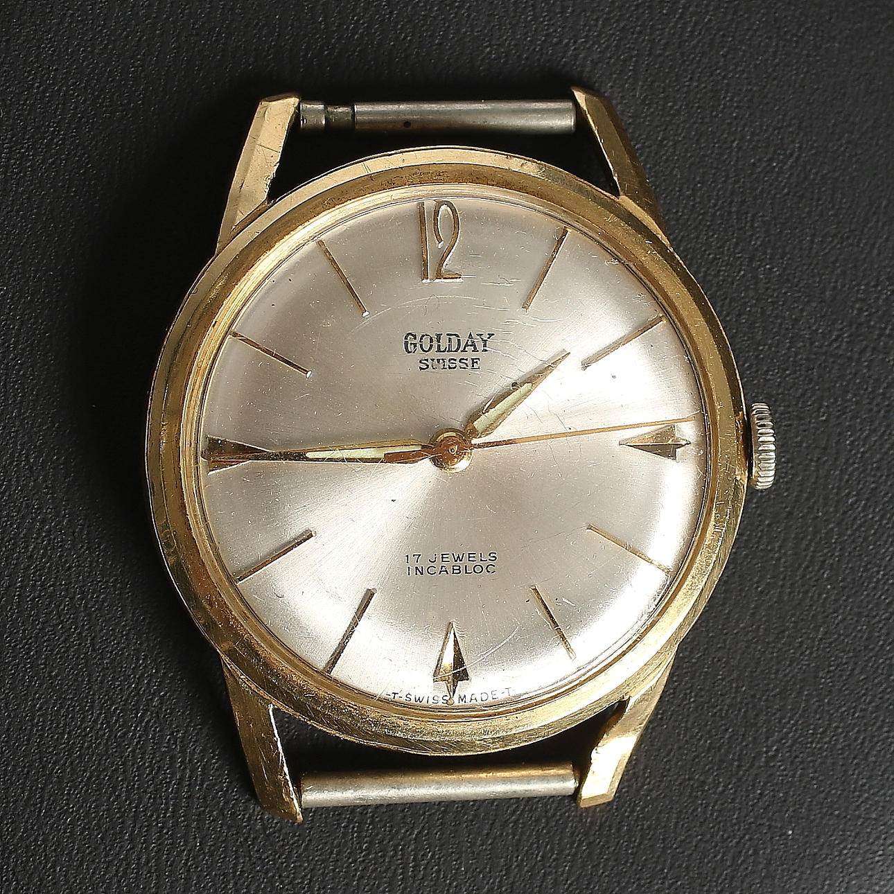 ARMBANDSUR, 18k guld, automatisk, "Golday", Schweiz. 1960-tal.