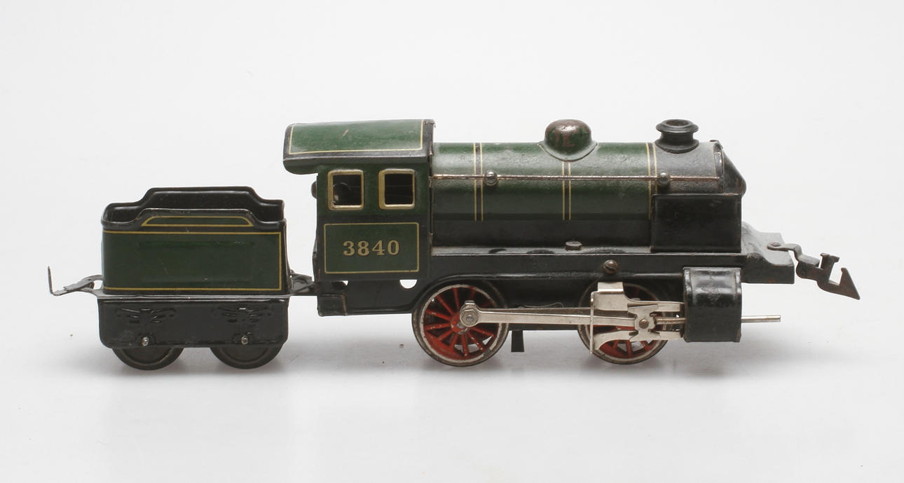 LOK 3840 MED TENDER, litograferad plåt.