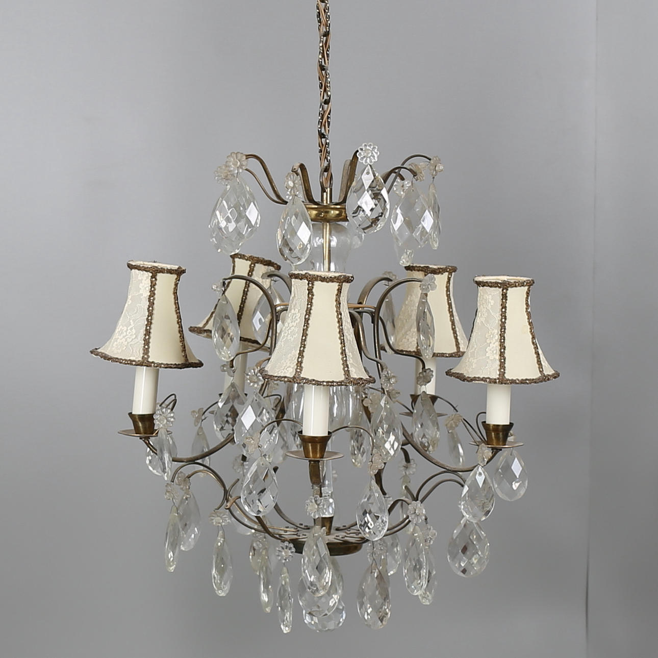 TAKKRONA, femarmad, barockstil, 1900-talets andra hälft.