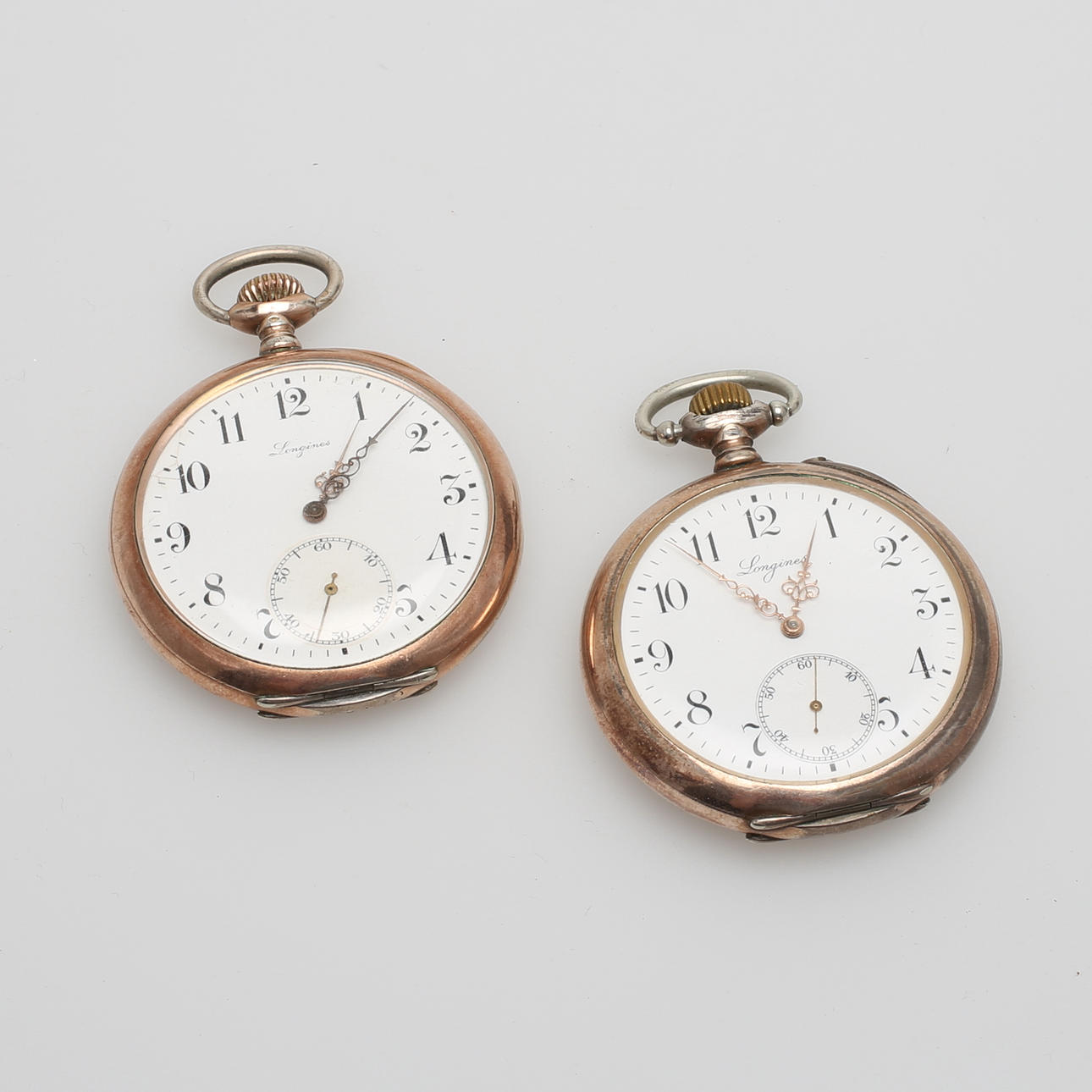 FICKUR, 2 st, Longines, silver.